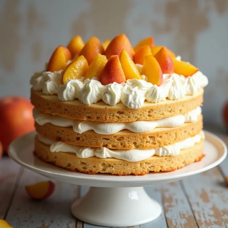 Peaches and Cream Cake
