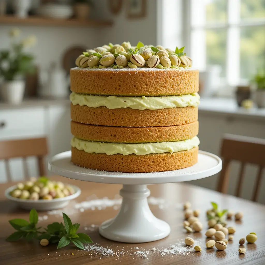 Pistachio Cream Cake
