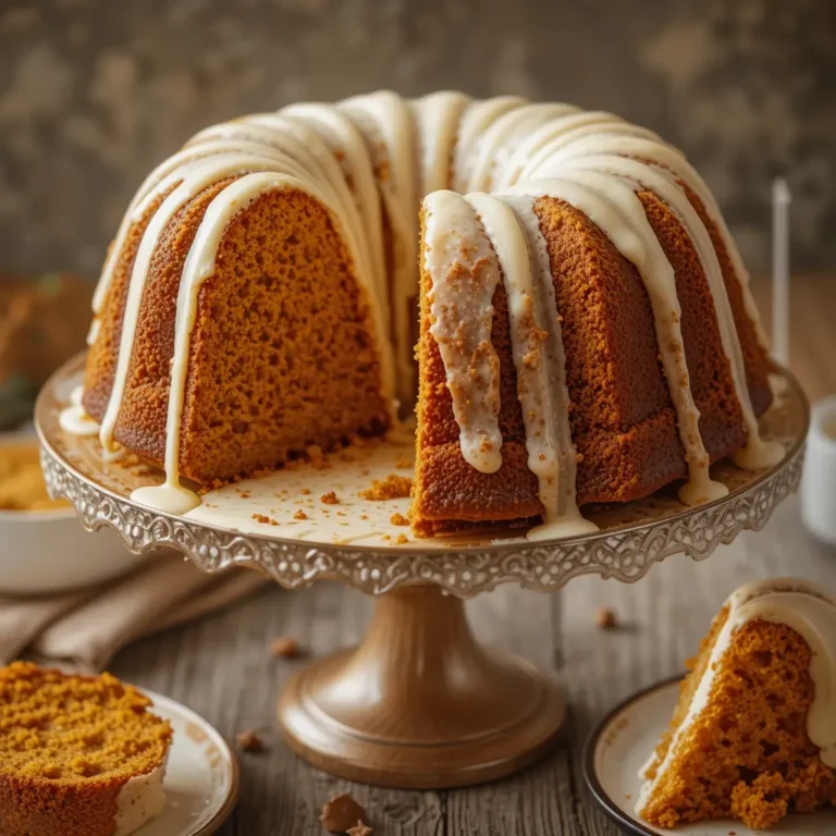 Pumpkin Bundt Cake Cream Cheese Frosting