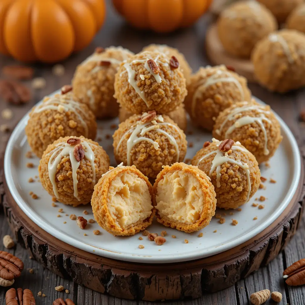 Pumpkin Cheesecake Balls