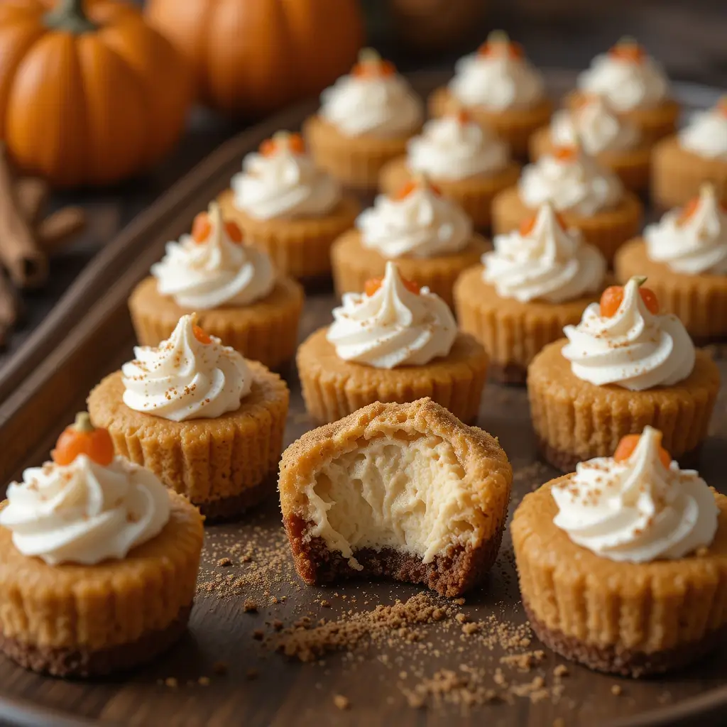 Pumpkin Cheesecake Bites