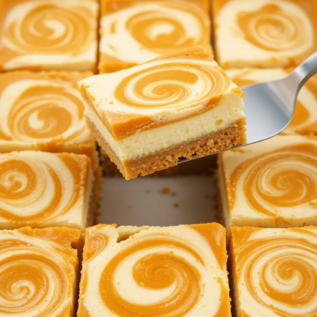 Pumpkin Cheesecake Swirl Bars
