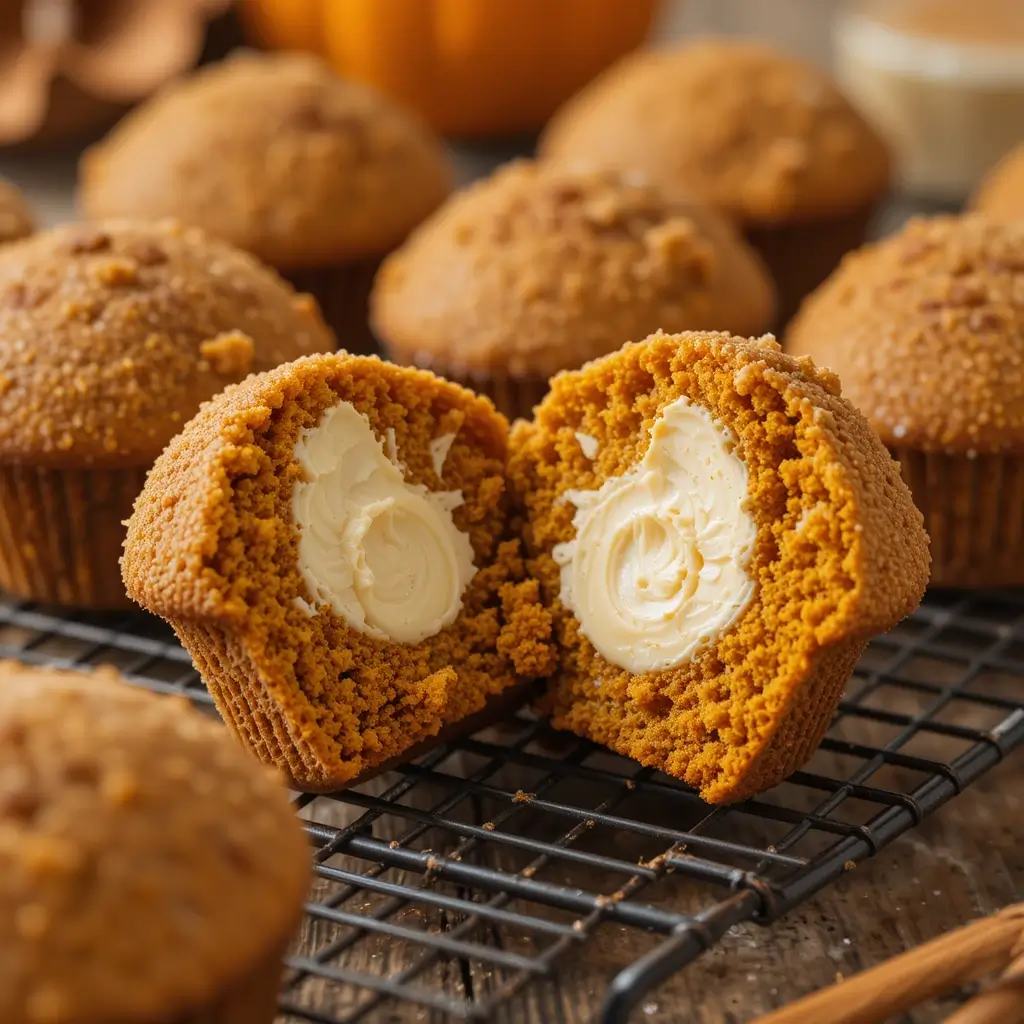 Pumpkin Cream Cheese Muffins