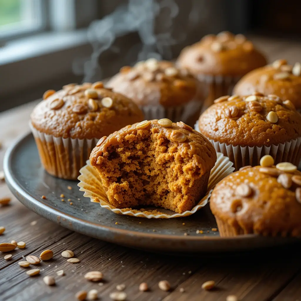 Pumpkin Oatmeal Muffins