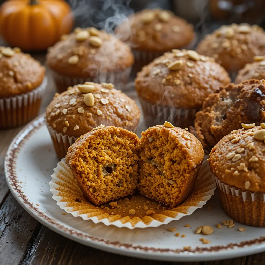 Pumpkin Oatmeal Muffins