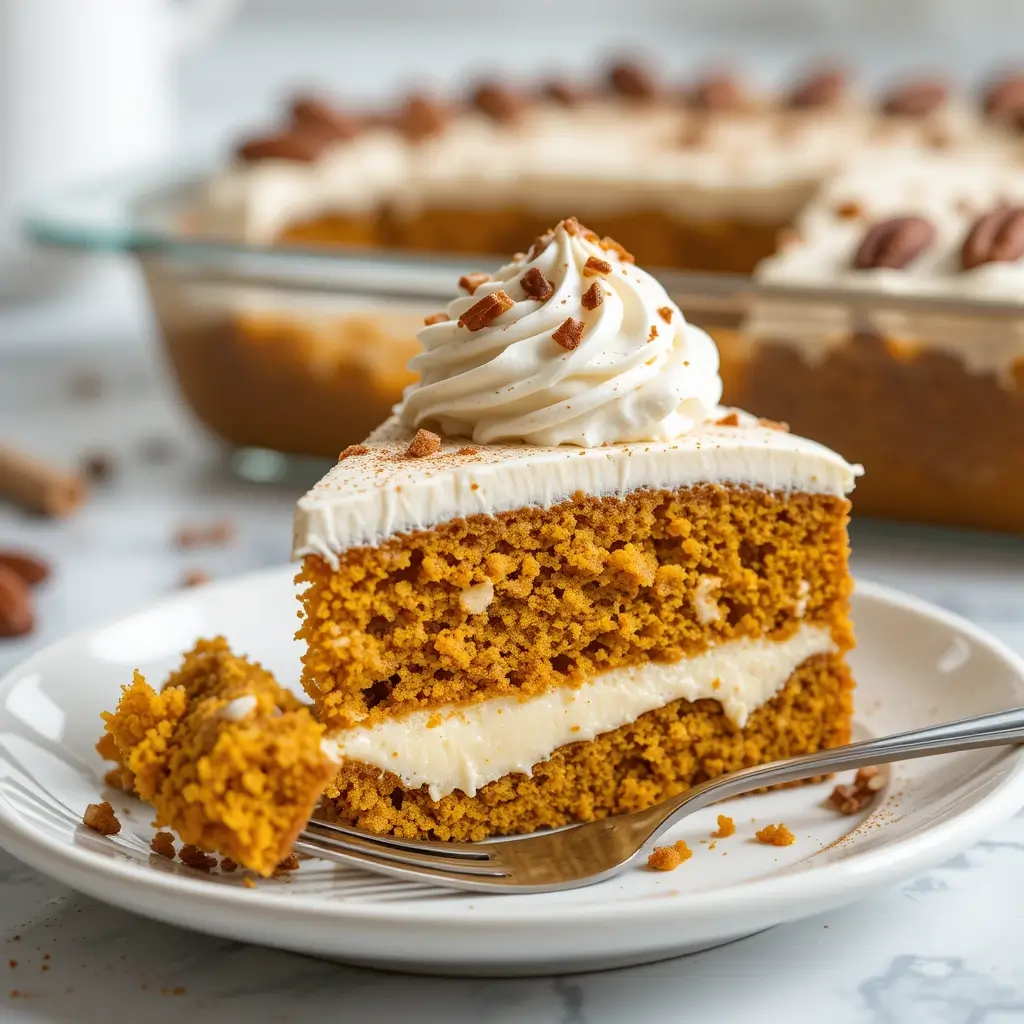 Pumpkin Poke Cake