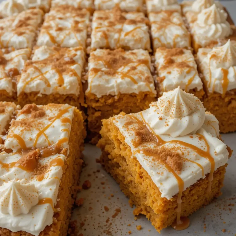 Pumpkin Poke Cake with Caramel