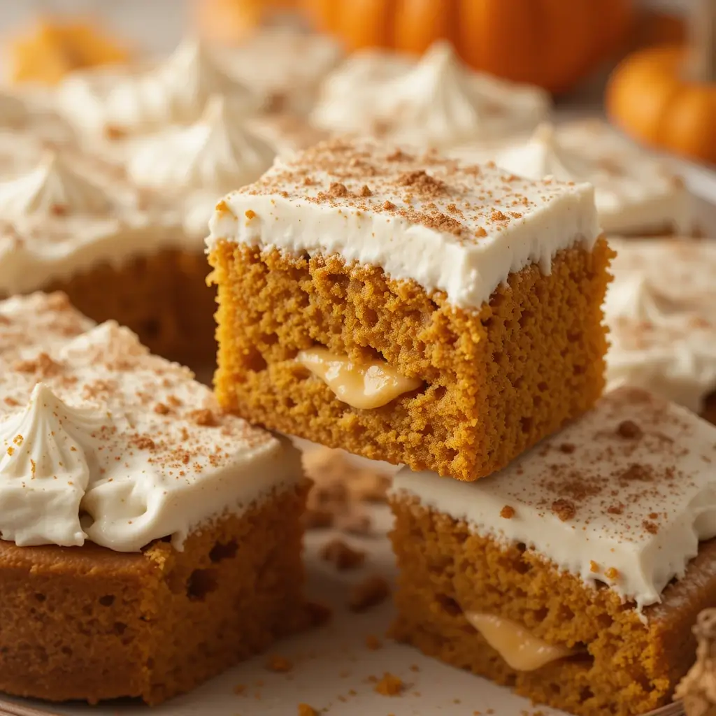 Pumpkin Spice Poke Cake