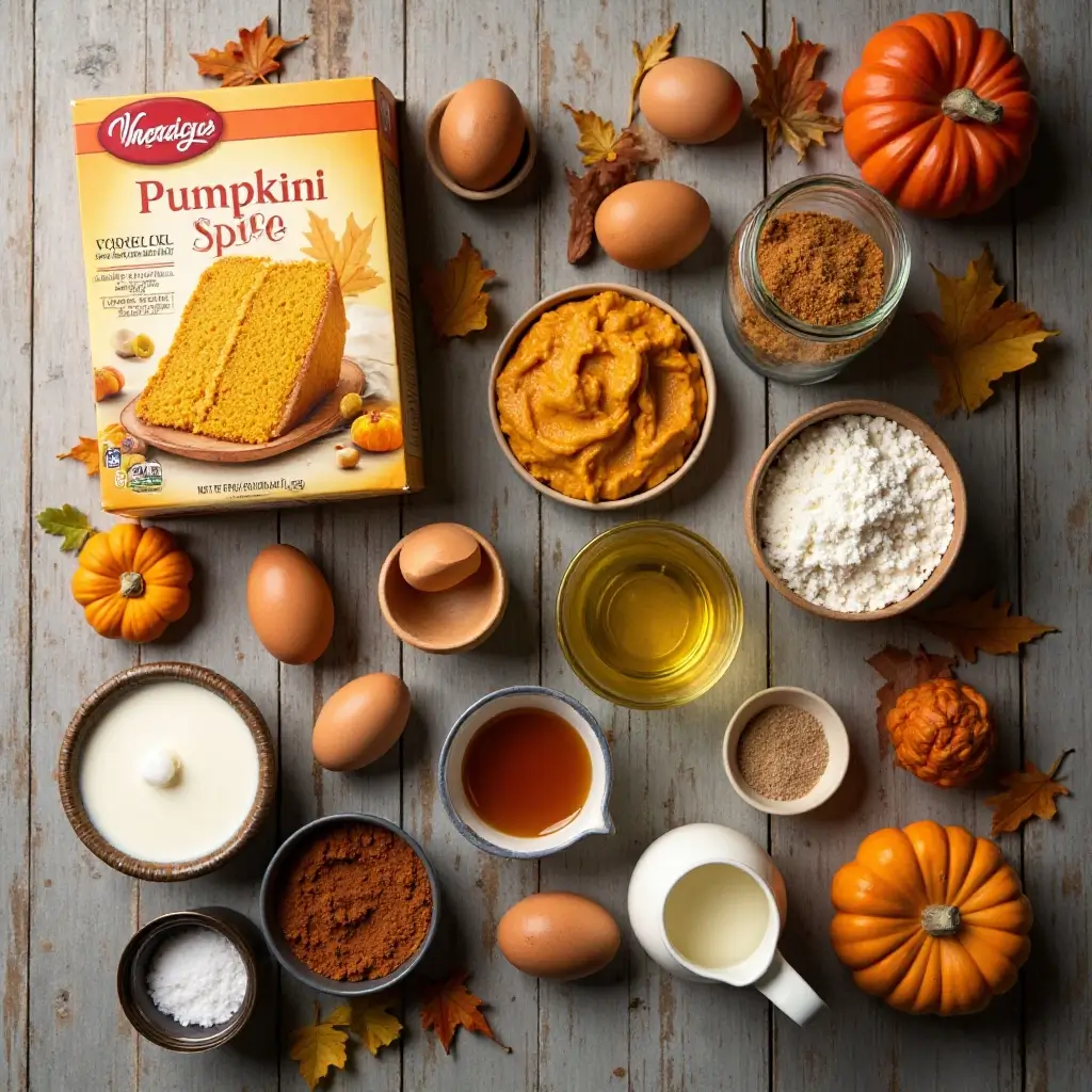 Pumpkin Spice Poke Cake