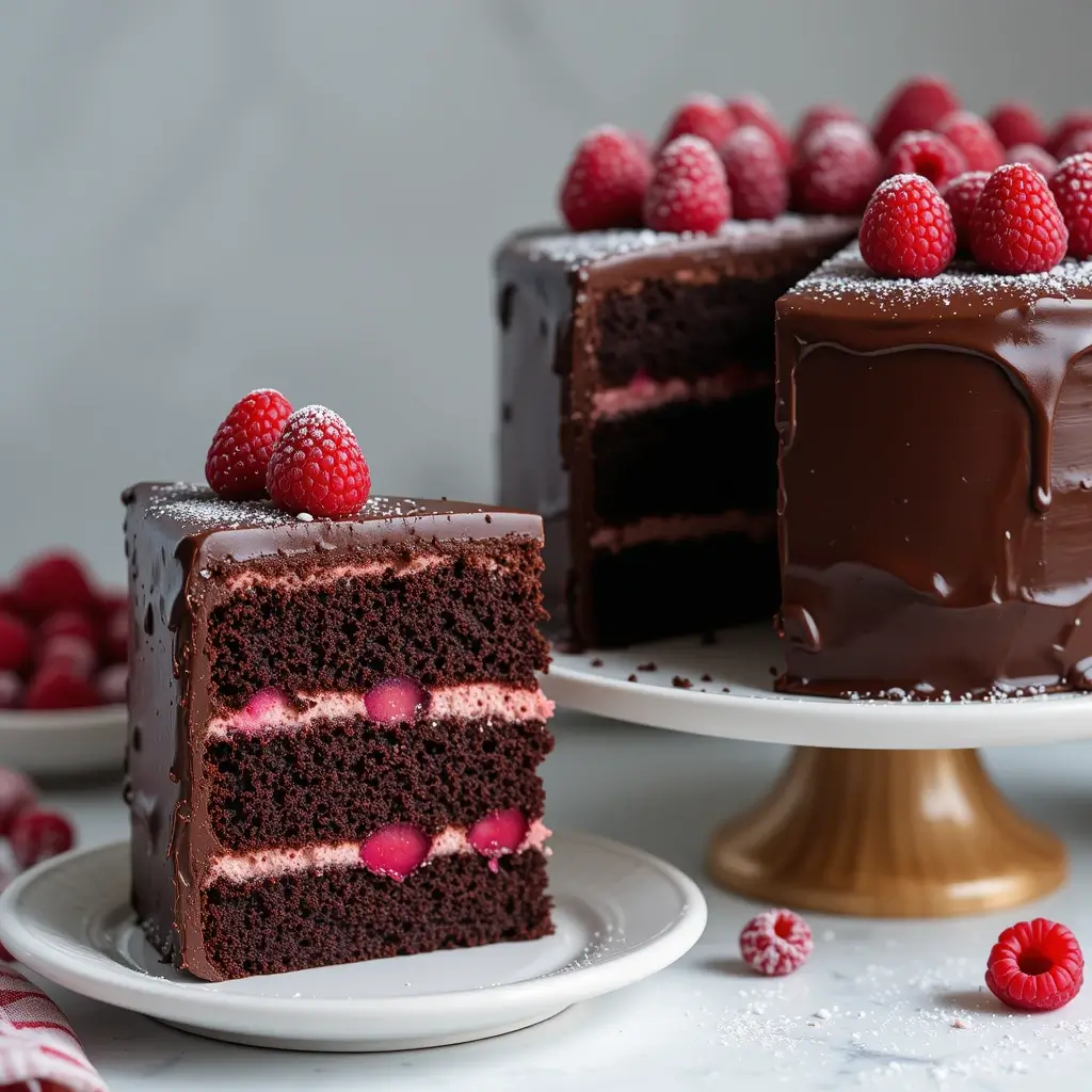 Raspberry Chocolate Cake