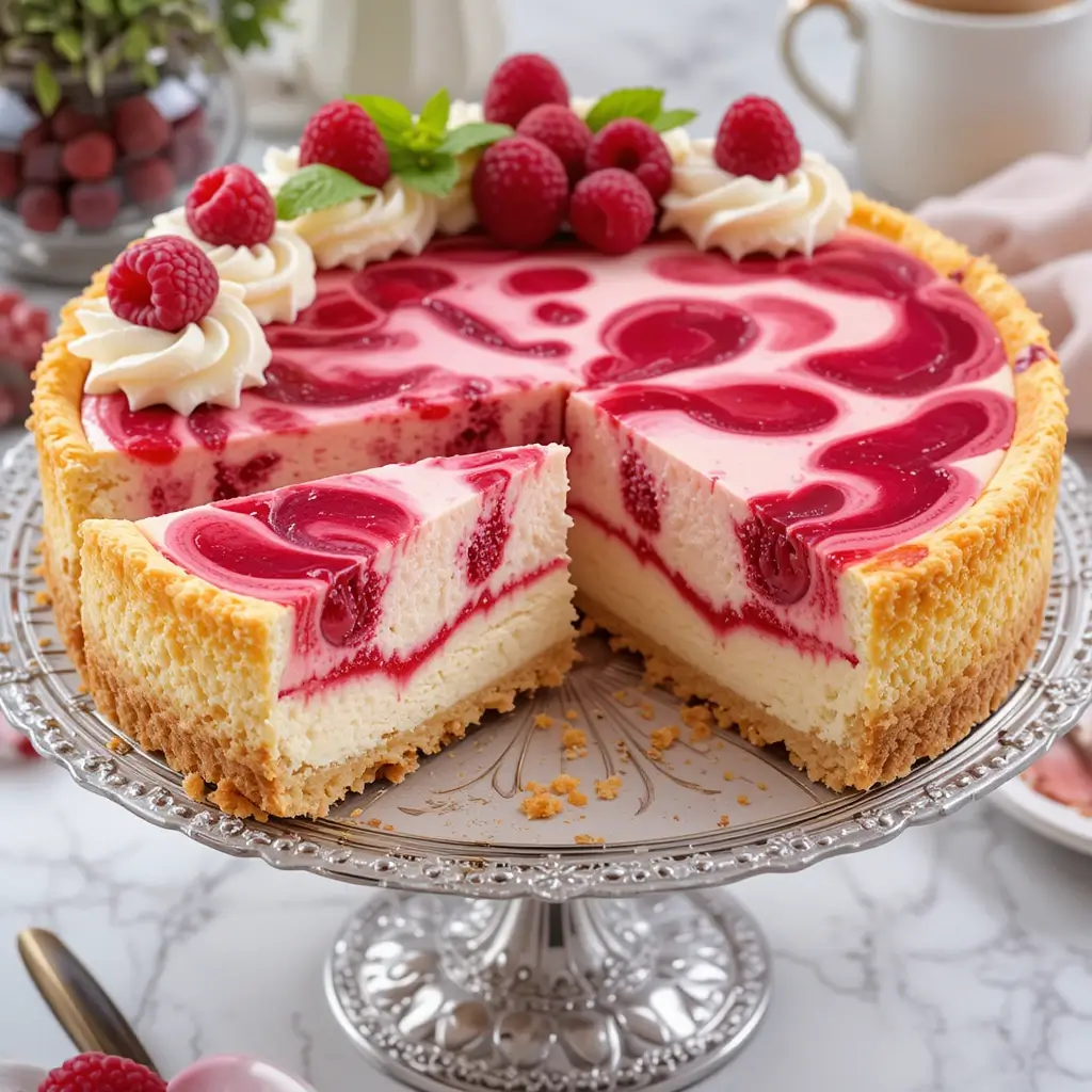 Raspberry Cream Cheesecake