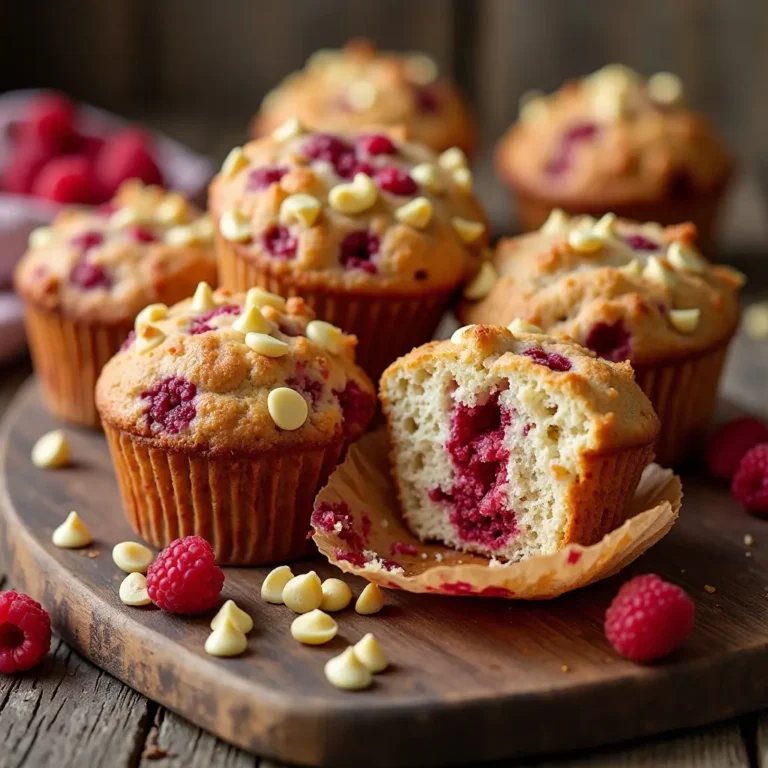 Raspberry White Chocolate Muffins