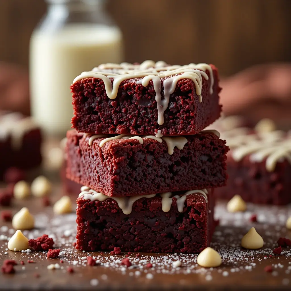 Red Velvet Cake Mix Brownies