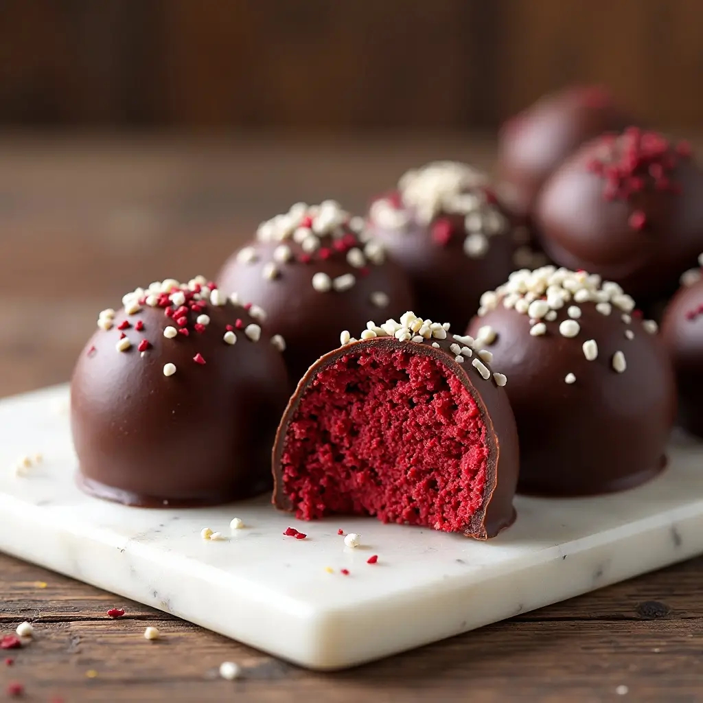 Red Velvet Cake Truffles