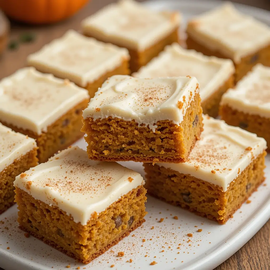 Spice Cake Mix Pumpkin Bars