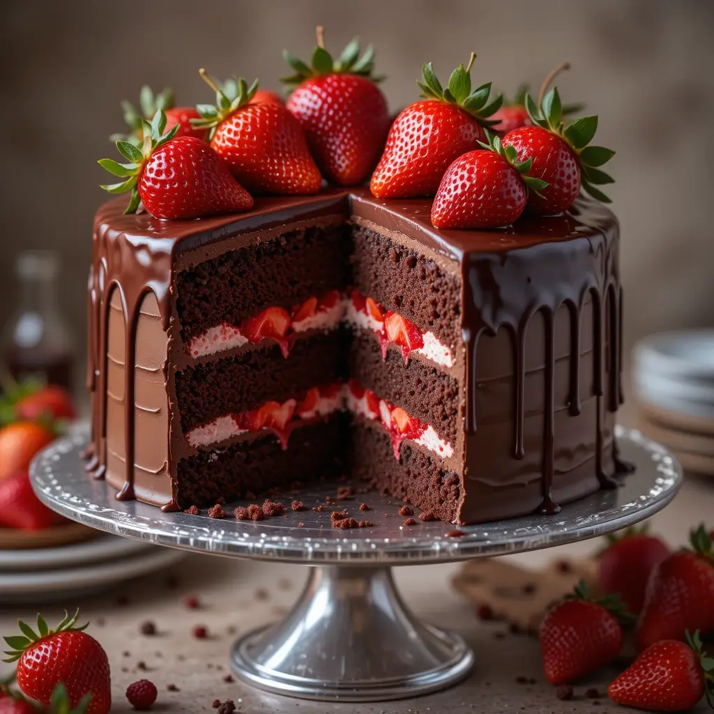 Strawberry Cake Chocolate
