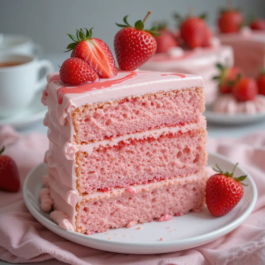 Strawberry Milk Cake