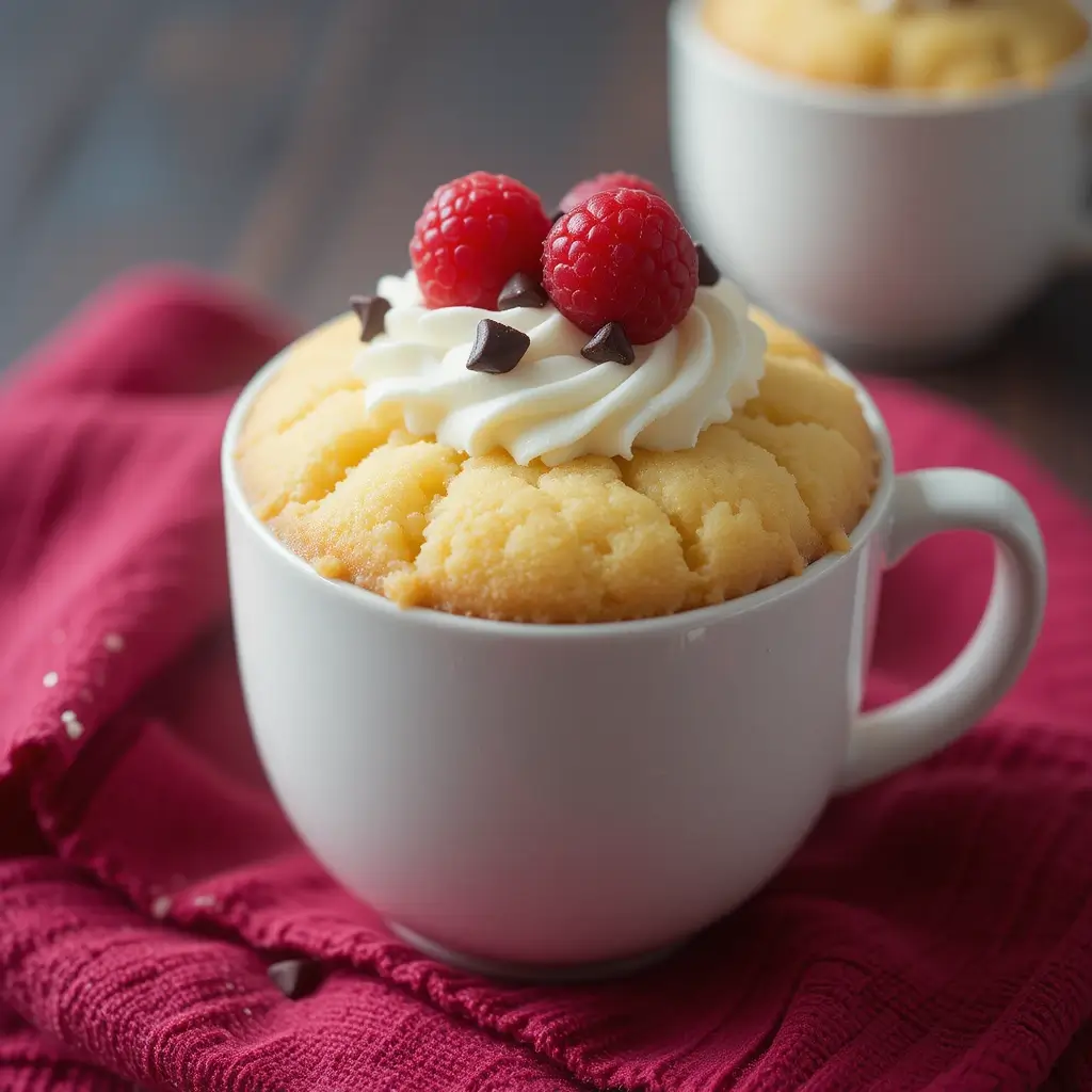 Vanilla Mug Cake Keto