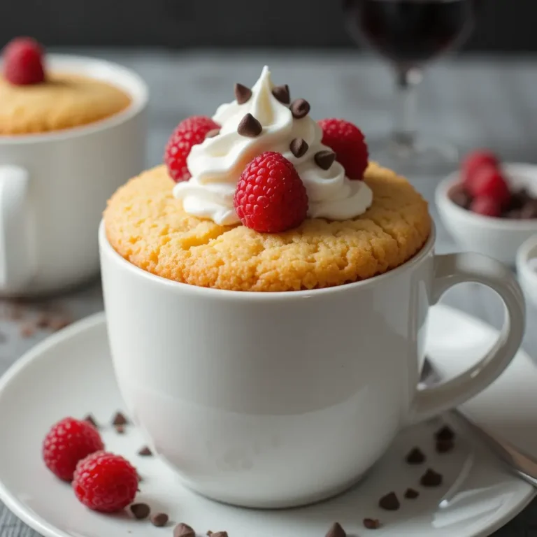 Vanilla Mug Cake Keto