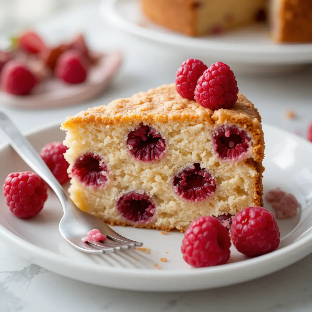 Vanilla Raspberry Cake
