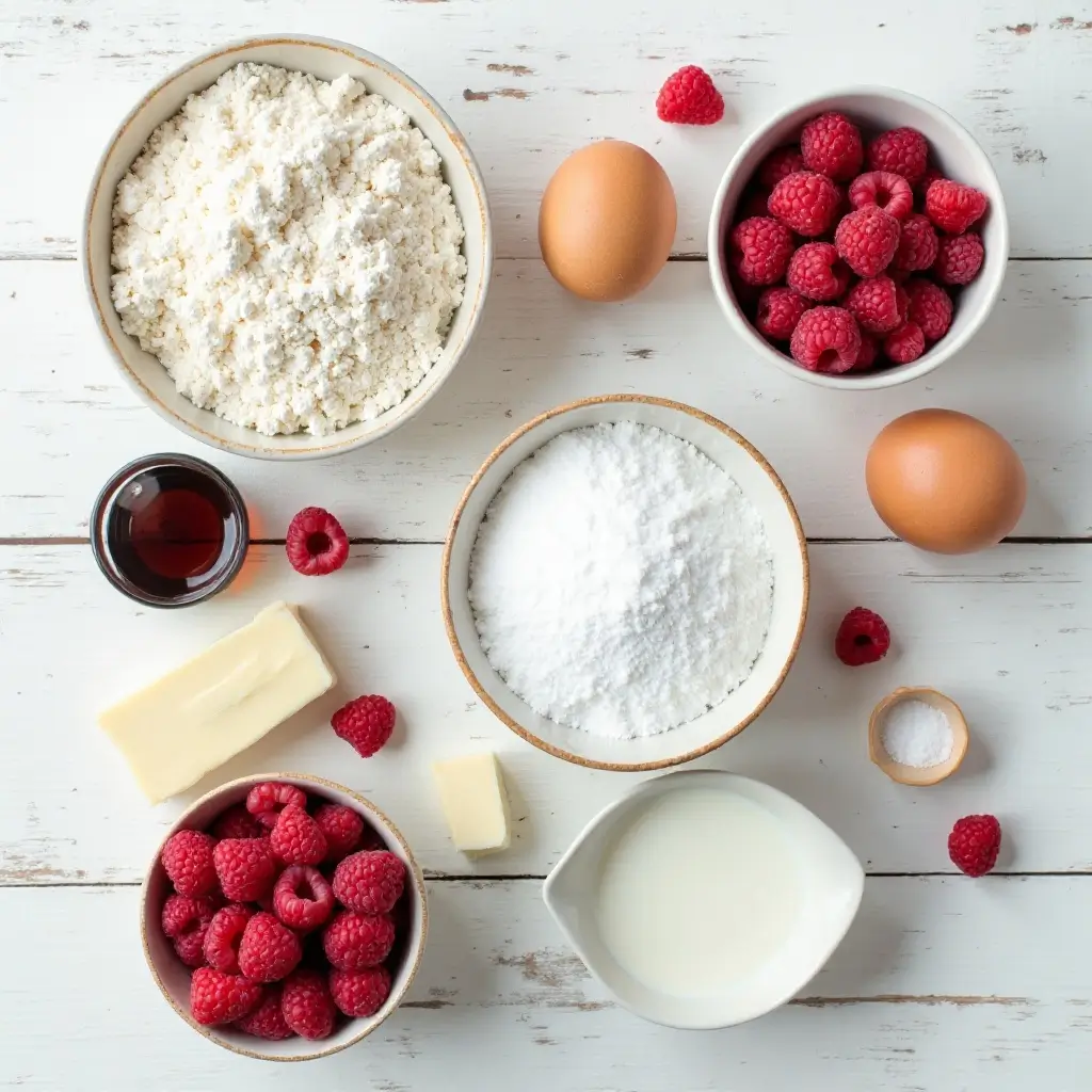 Vanilla Raspberry Cake
