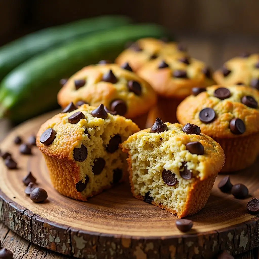 Zucchini Chocolate Chip Muffins