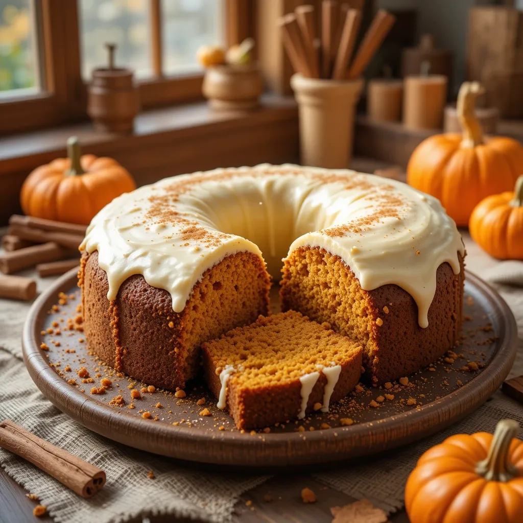 Pumpkin Cake Cream Cheese Frosting