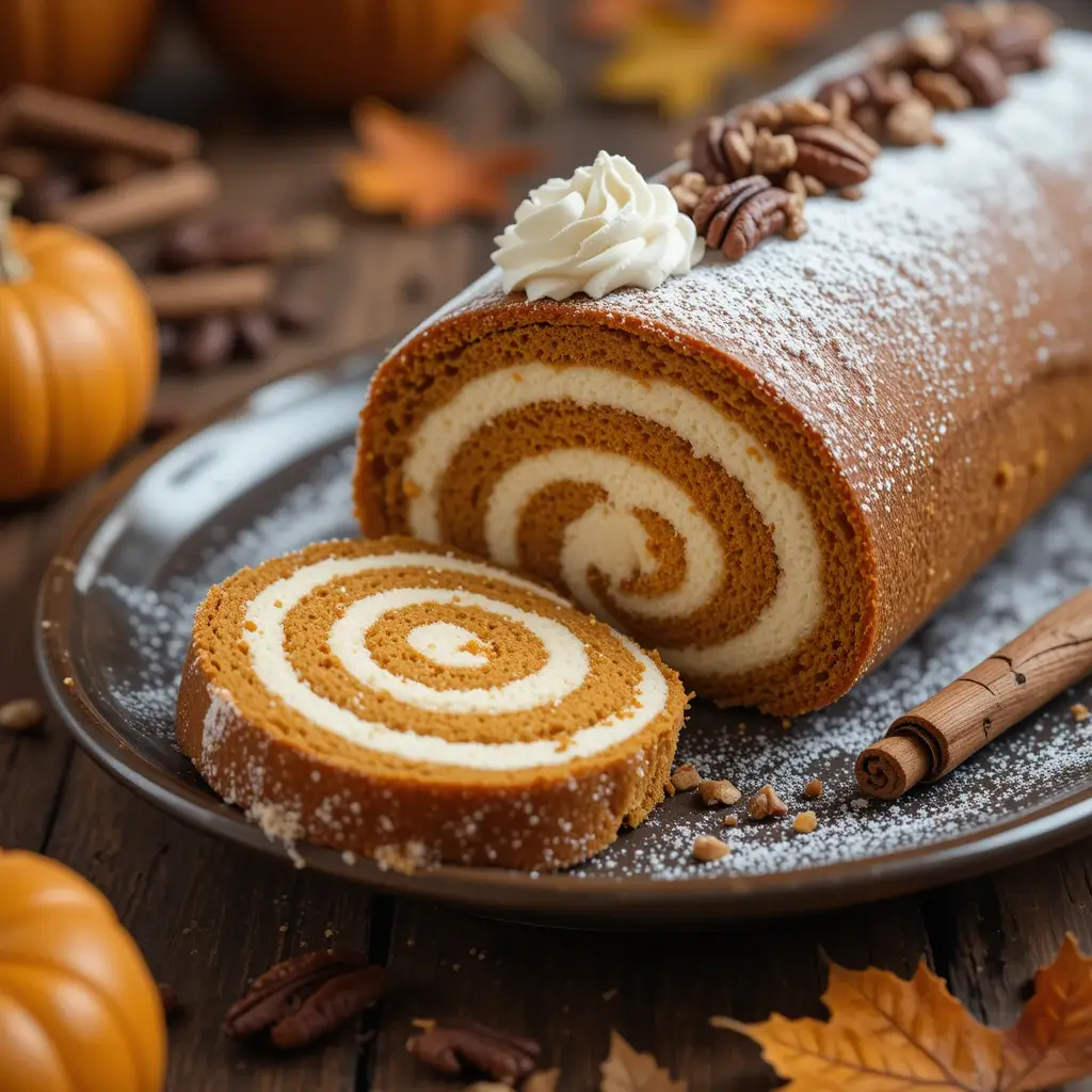 Pumpkin Cheesecake Roll