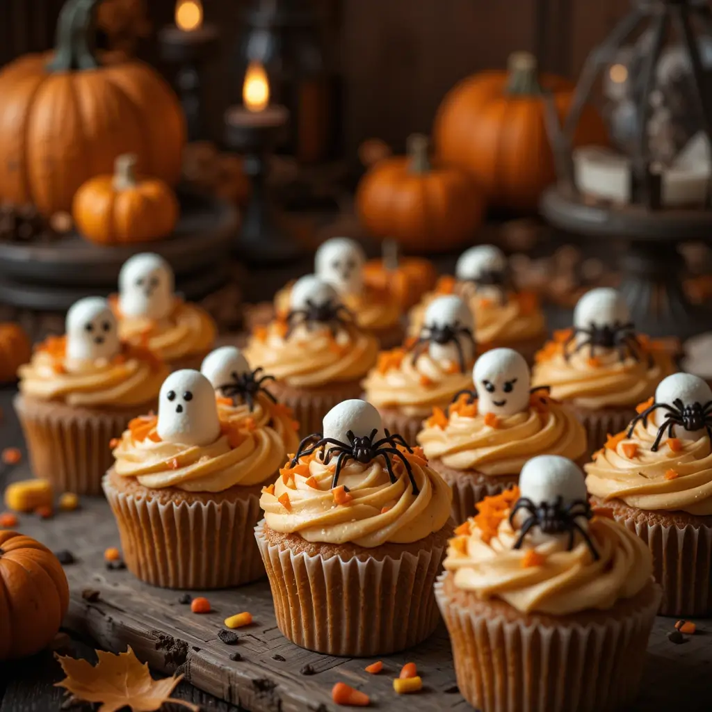Pumpkin Cupcakes for Halloween