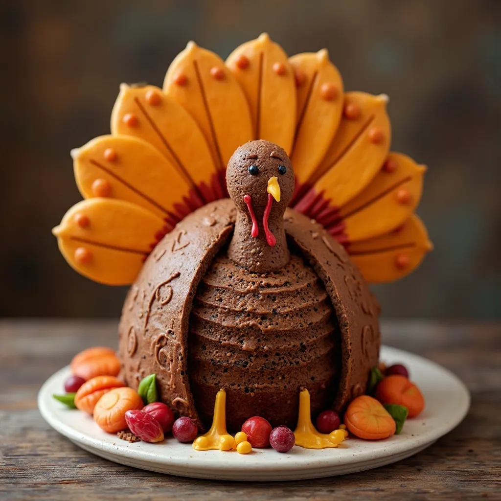 3D Turkey Cake
