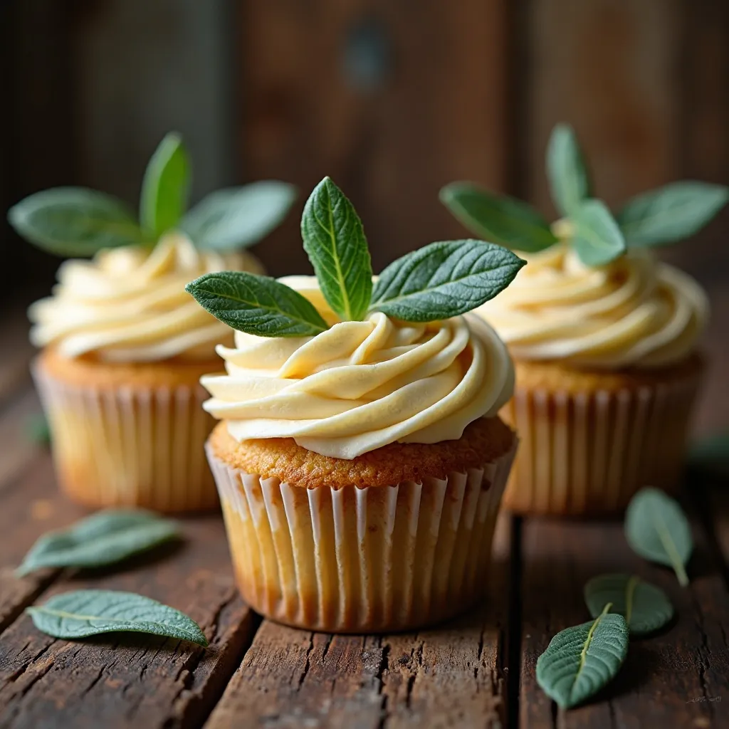 Brown Butter Sage Cupcakes