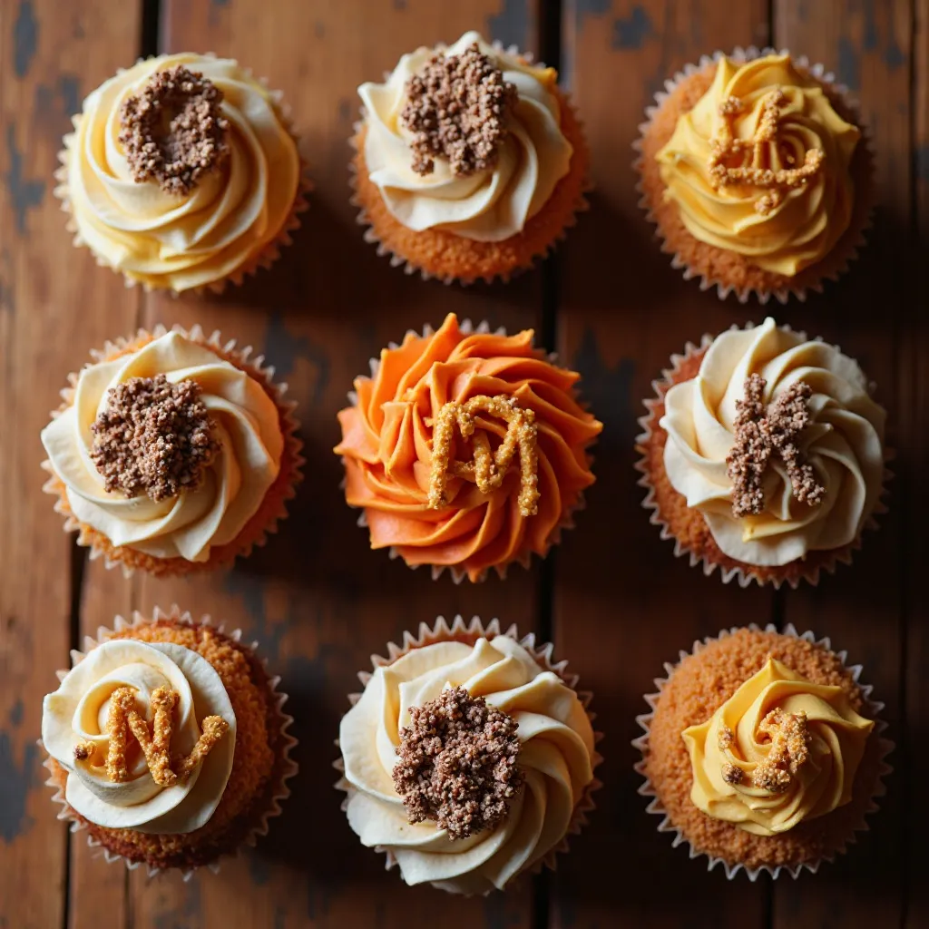 Give Thanks Message Cupcakes