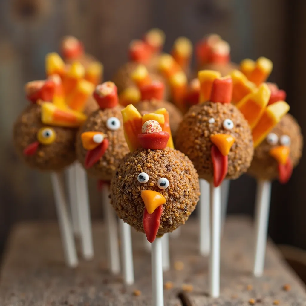 Mini Turkey Cake Pops