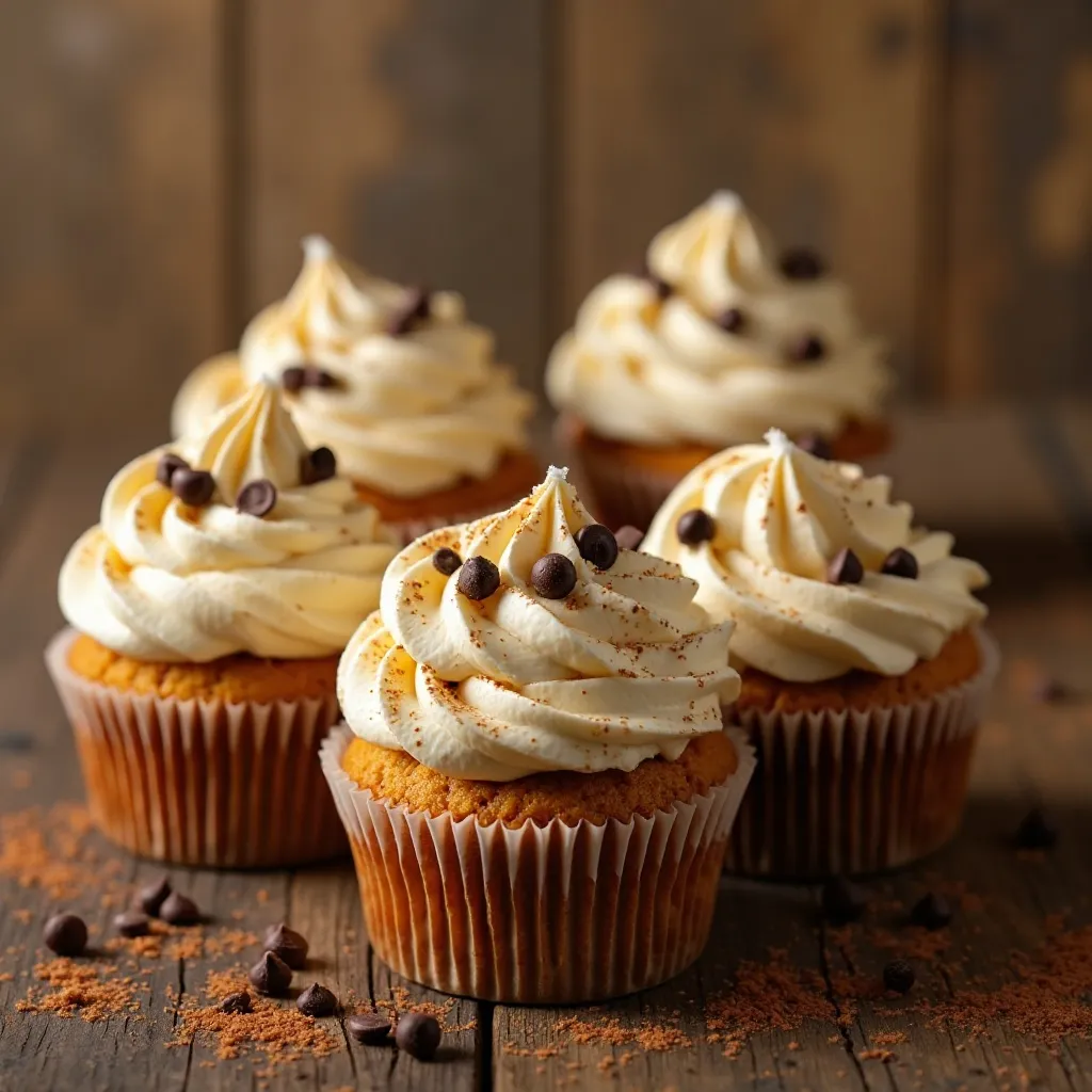 Pumpkin Chocolate Chip Cupcakes