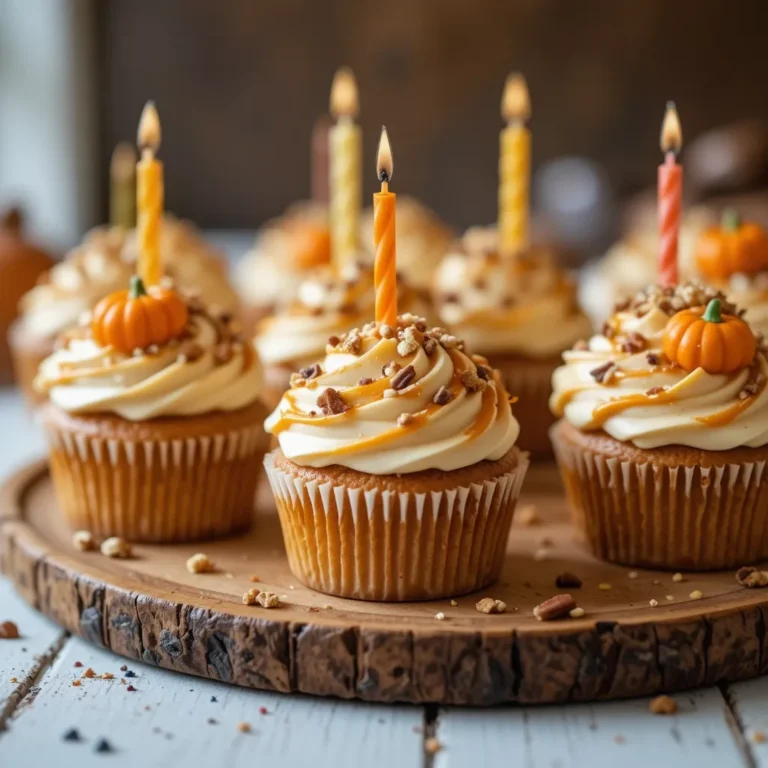 Thanksgiving Birthday Cupcakes