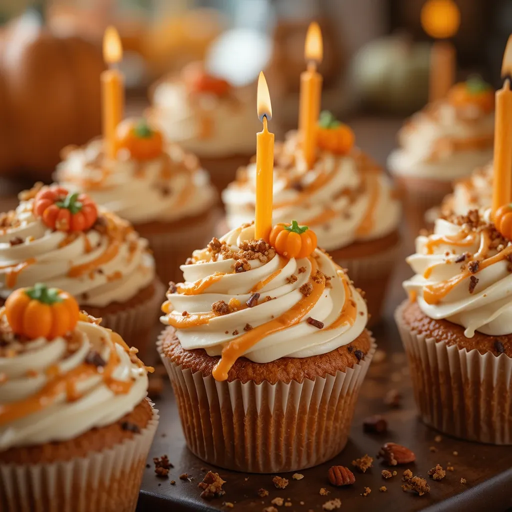 Thanksgiving Birthday Cupcakes