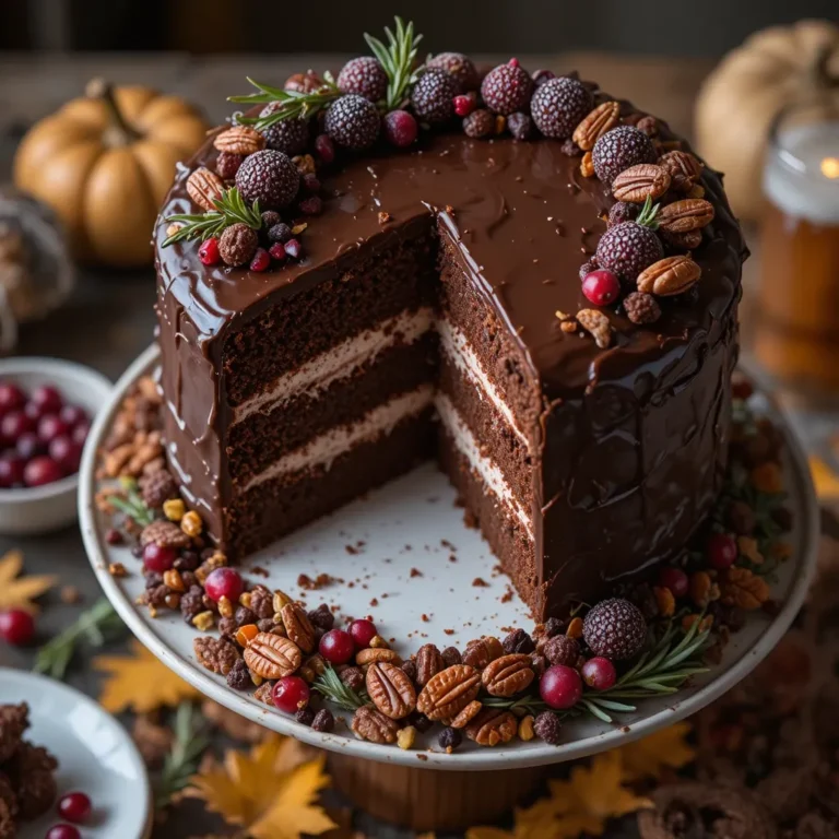 Thanksgiving Cake Chocolate Frosting