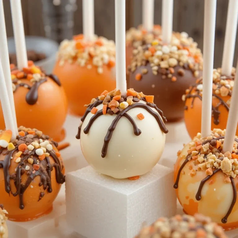Thanksgiving Cake Popsicles