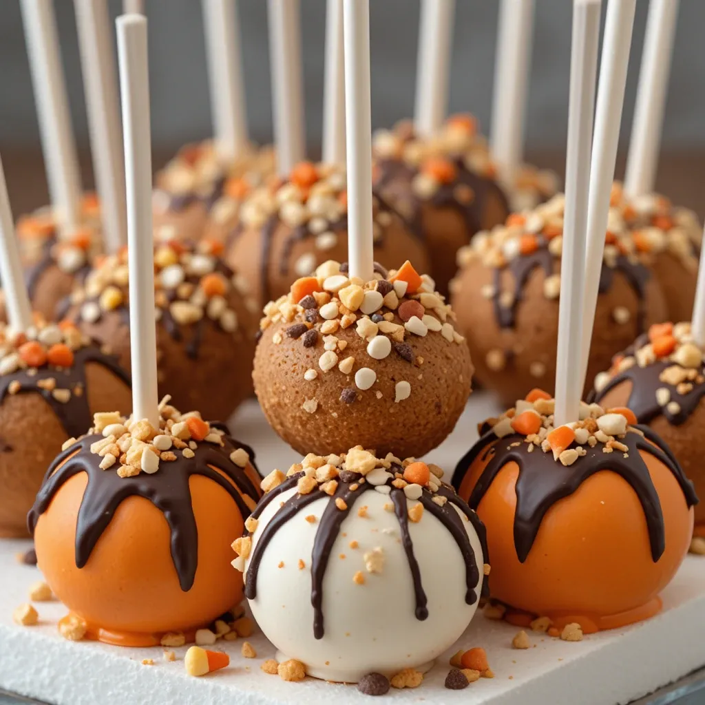 Thanksgiving Cake Popsicles