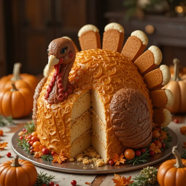 Thanksgiving Cake Turkey