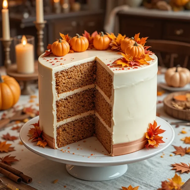 Thanksgiving Cake with Fondant
