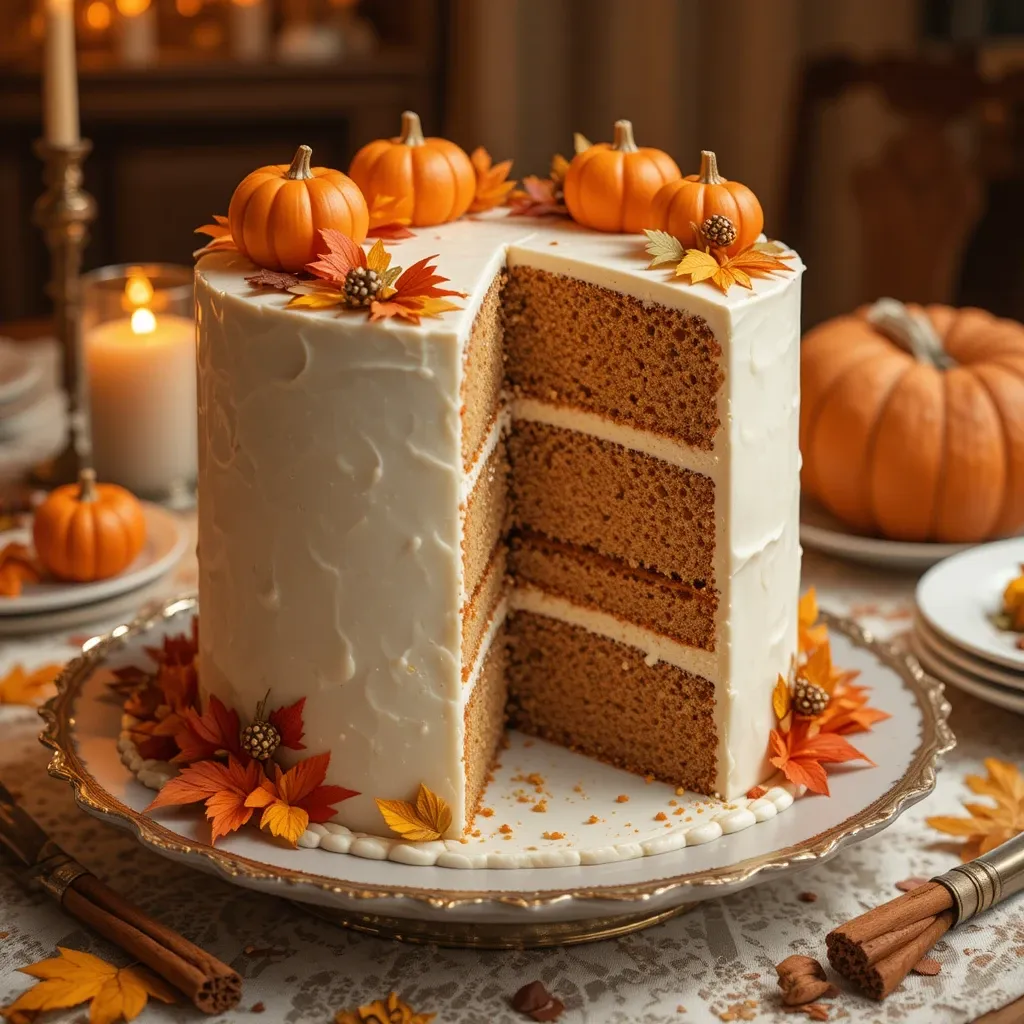 Thanksgiving Cake with Fondant