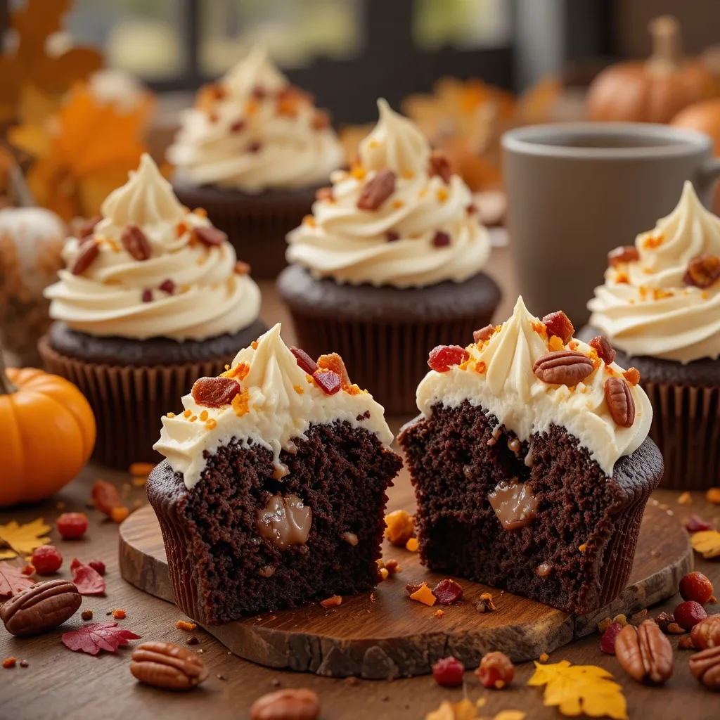 Thanksgiving Chocolate Cupcake
