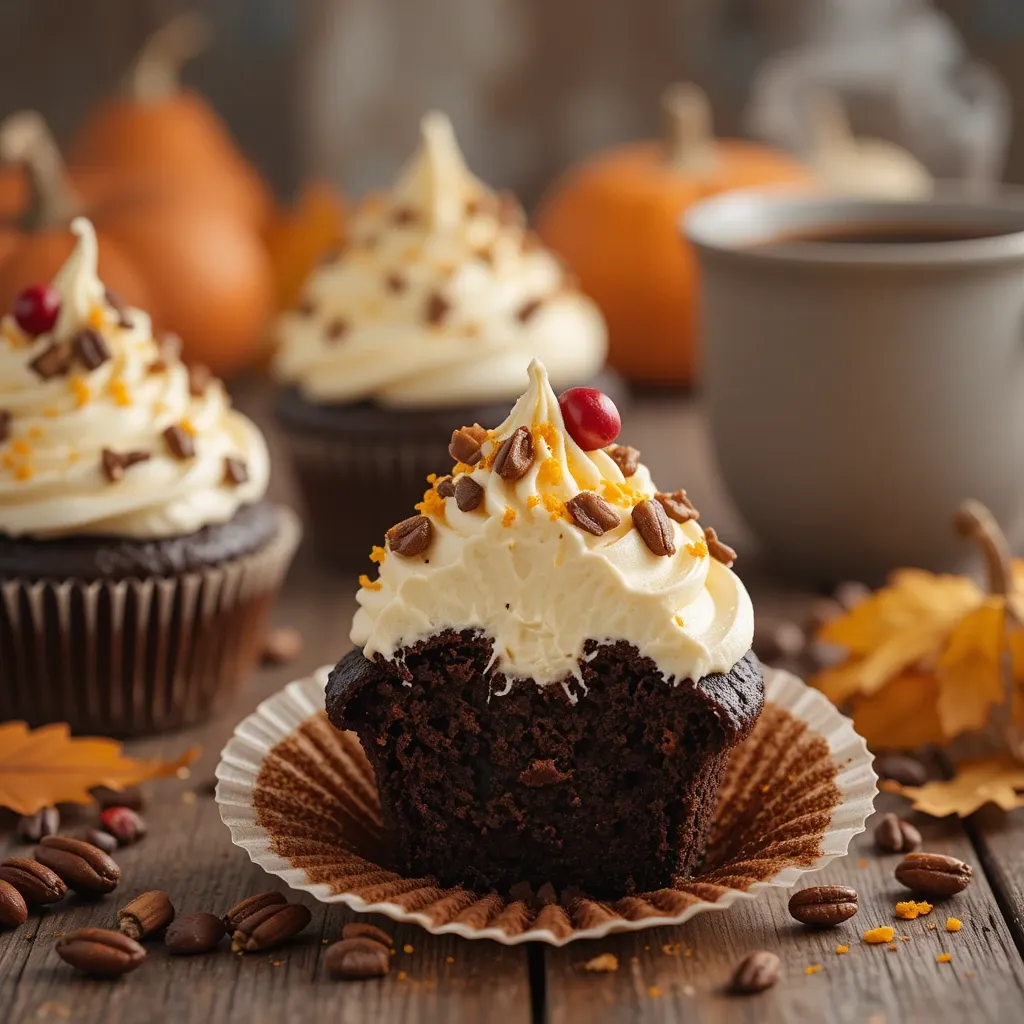 Thanksgiving Chocolate Cupcake