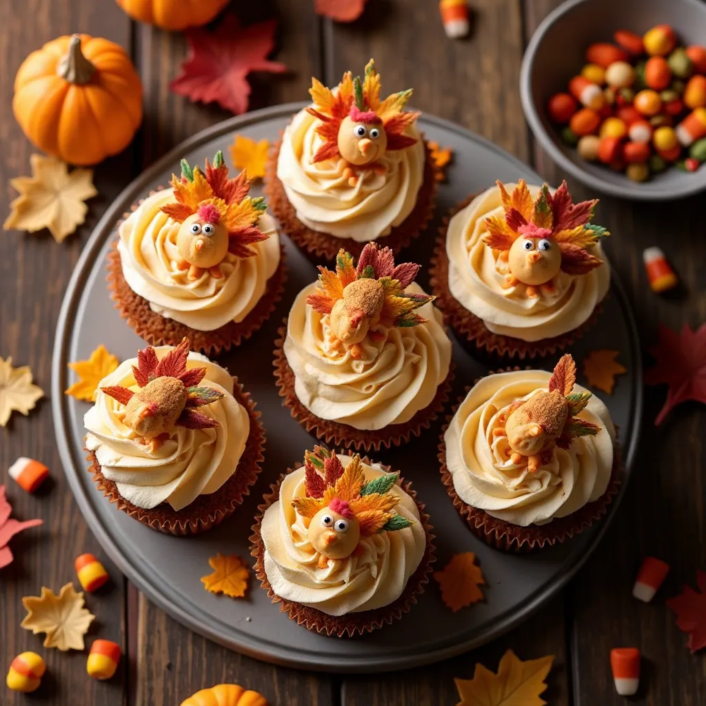 Thanksgiving Cupcake Toppers