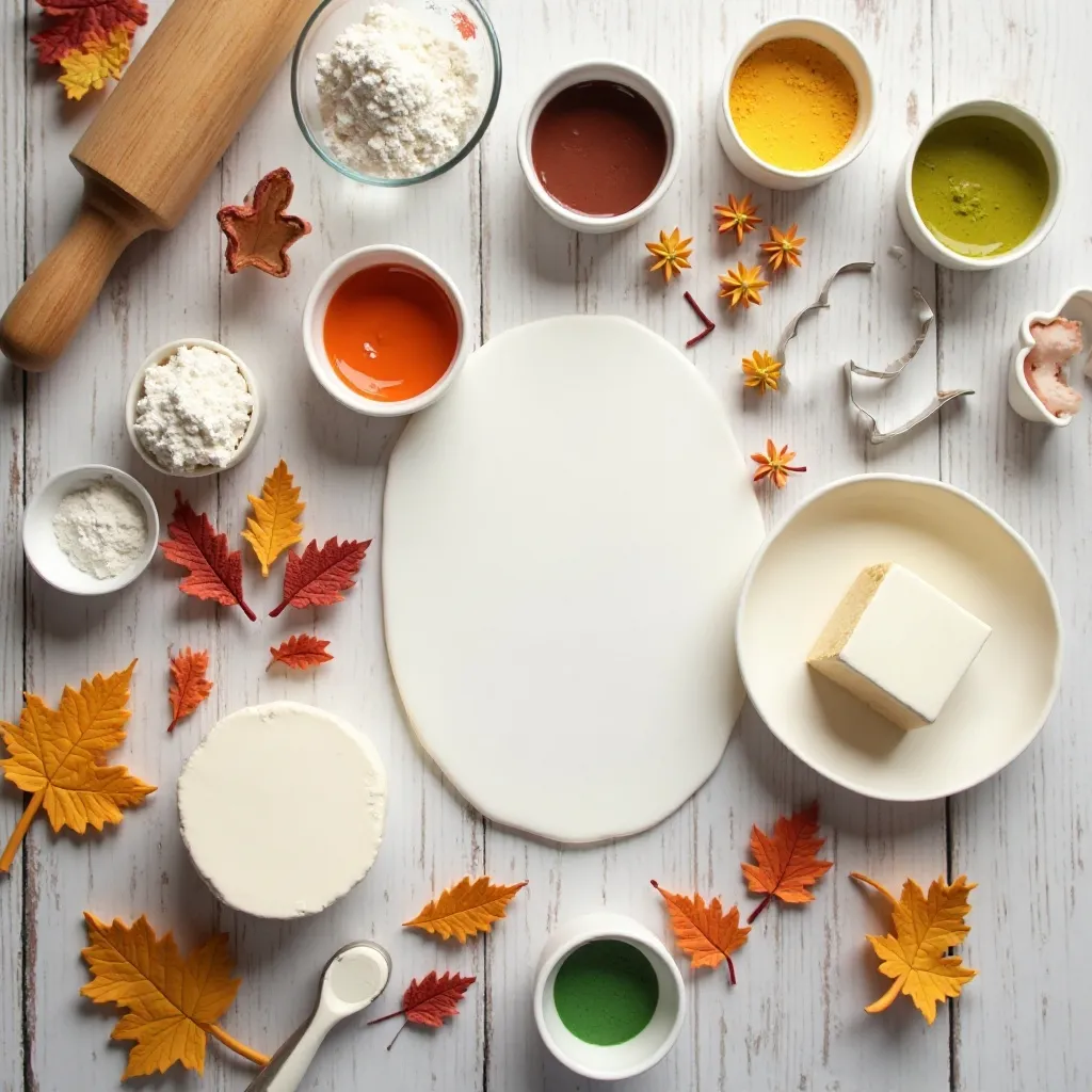 Thanksgiving Fondant Cupcake Toppers