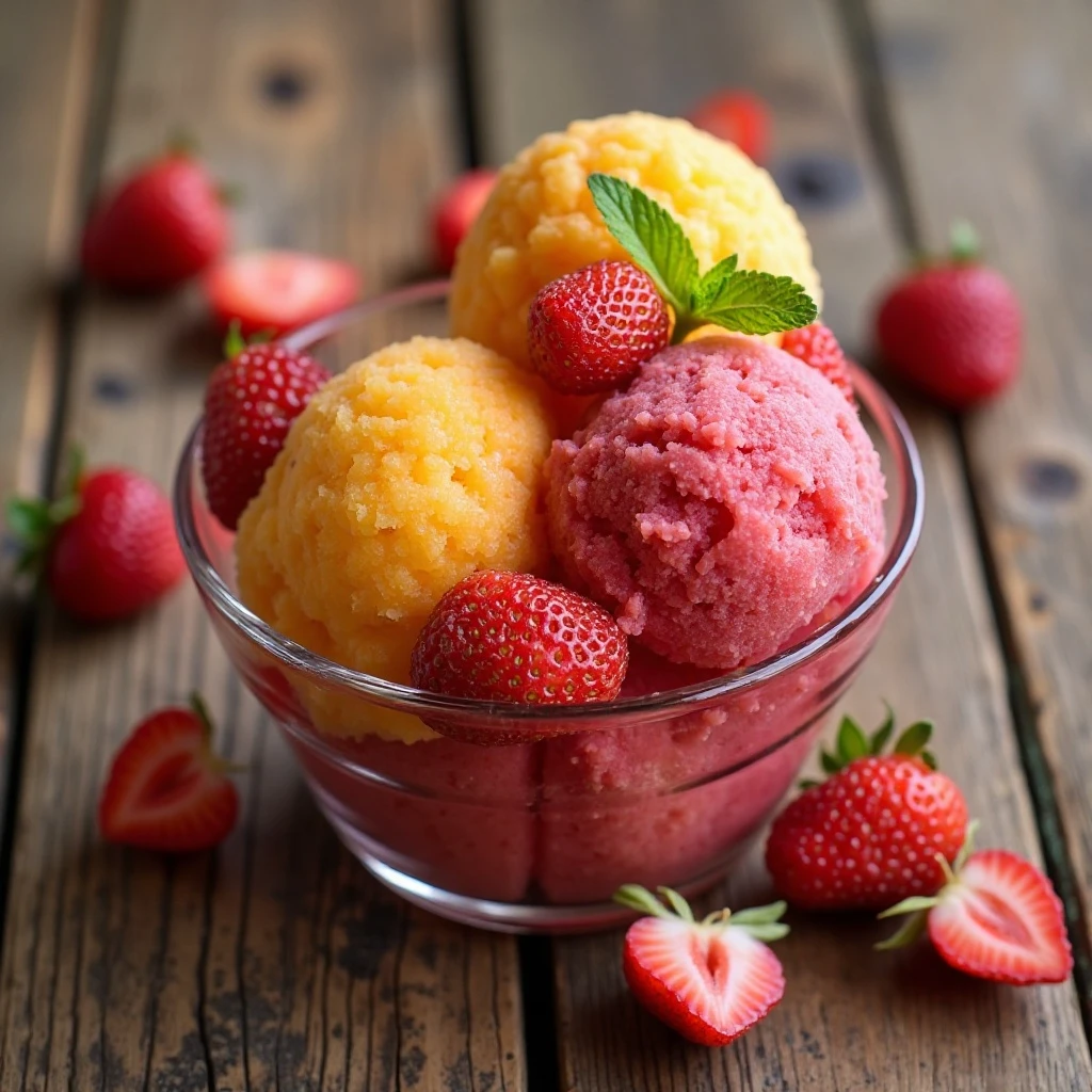 Homemade Fruit Sorbet